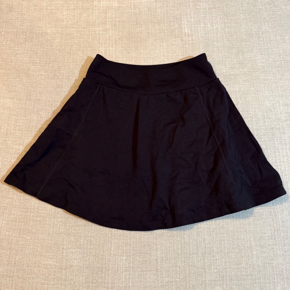 Fabletics Black Athletic Skort Skirt Activewear Tennis Golf Gym Workout